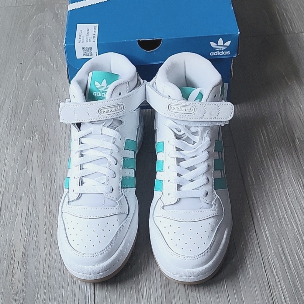 adidas Green and White Sneakers Comfortable and Trendy
